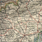 Waldin Map of the eastern Alpine countries, 1905 digital map