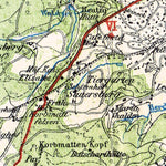 Waldin Map of the environs of Baden-Baden, 1927 digital map