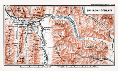 Waldin Map of the Environs of Banff, 1907 digital map