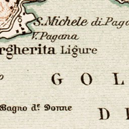 Map of the environs of Rapallo, 1903 by Waldin | Avenza Maps