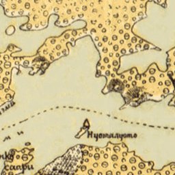 Waldin Map of the lake system route between Nyslot (Savonlinna) and Willmanstrand (Lappeenranta), 1913 (3) digital map