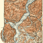 Waldin Map of the Maggiore Lake (Lago Maggiore), 1913 digital map