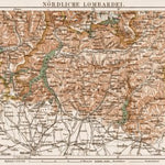 Waldin Map of the North Lombardy, 1903 digital map