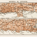 Waldin Map of the Riviera di Levante, 1903 digital map