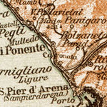 Waldin Map of the Riviera di Ponente, 1903 digital map
