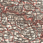 Waldin Map of the southeast provinces of northern Germany, 1913 digital map