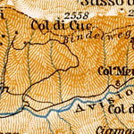 Waldin Map of the Upper Fassa and Cordevole Valleys, 1906 (second version) digital map