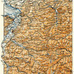Waldin Map of Vorarlberg and the Forest of Bregenz digital map
