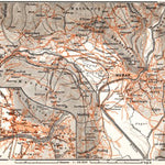 Waldin Meran (Merano) and environs map, 1911 digital map