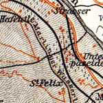 Waldin Meran (Merano) and environs map, 1911 digital map