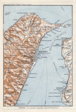 Waldin Messina environs map, 1929 digital map