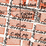 Waldin Mexico City map, 1909 digital map