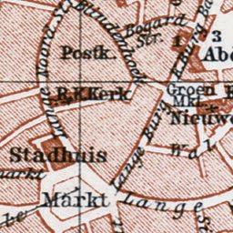 Waldin Middelburg city map, 1904 digital map