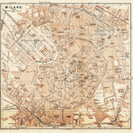 Waldin Milan (Milano) city map, 1898 digital map