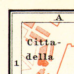 Waldin Modena city map, 1908 digital map