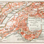Waldin Monaco city map, 1913 (1:15,000 scale) digital map