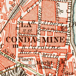 Waldin Monaco city map, 1913 (1:15,000 scale) digital map