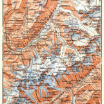 Waldin Mont Blanc and Chamonix Valley, 1898 digital map