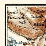 Waldin Mostar nearer environs map, 1929 digital map