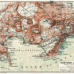 Waldin Naples (Napoli) and environs map, 1898 digital map