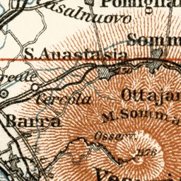 Waldin Naples (Napoli) environs general map, 1929 digital map