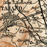 Waldin Naples (Napoli) environs map, eastern part map, 1929 digital map