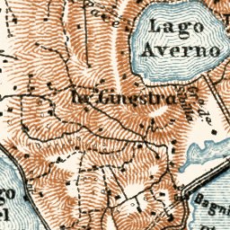 Waldin Naples (Napoli) environs map, western part map, 1929 digital map