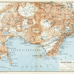 Waldin Naples (Napoli) western environs map, 1912 digital map