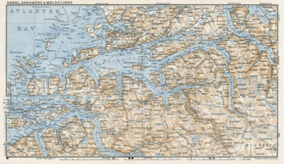 Waldin Northern Sondmore and Moldefjord map, 1910 digital map