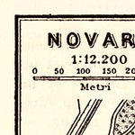 Waldin Novara city map, 1908 digital map