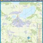 Waldin Новоржев, план города. Novorzhev Town Plan digital map