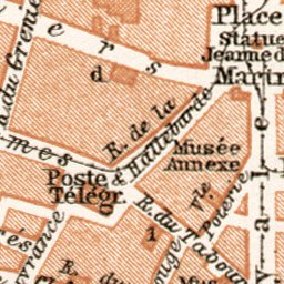 Waldin Orléans city map, 1909 digital map