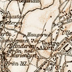 Waldin Oslo and environs map, 1931 digital map