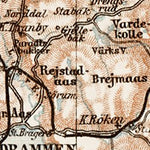 Waldin Oslo - Kongsberg - Ringerike region map, 1931 digital map