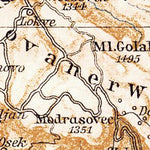Waldin Österreichisches Küstenland (Adriatisches Küstenland, Austrian Littoral), 1906 digital map