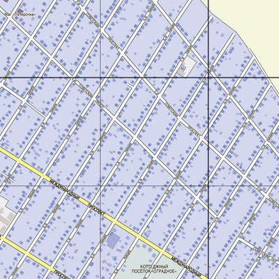 Waldin Отрадное. Отрадненское городское поселение. Otradnoe Town Plan digital map