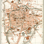 Waldin Padua (Padova) city map, 1908 digital map