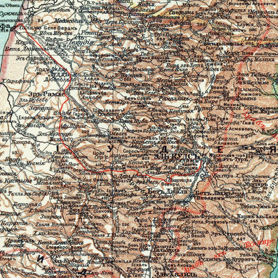 Waldin Palestine Map (in Russian), 1910 digital map