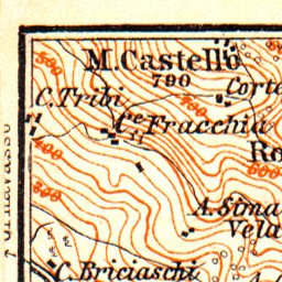 Waldin Pallanza and environs map, 1897 digital map