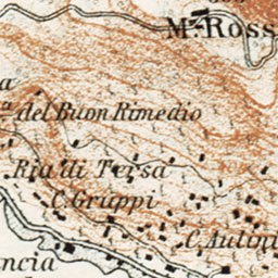 Waldin Pallanza and environs map, 1908 digital map