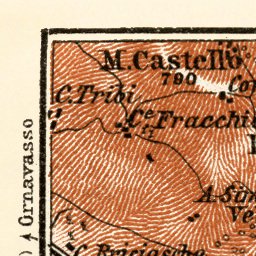 Waldin Pallanza and environs map, 1913 digital map
