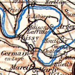 Waldin Paris farther environs (Banlieue de Paris) map, 1931 digital map