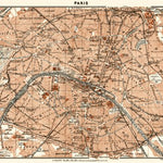 Waldin Paris, overview city map, 1913 digital map
