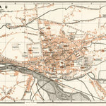 Waldin Pau city map, 1902 digital map