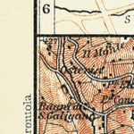 Waldin Perugia city map, Perugia environs map, 1898 (inset) digital map