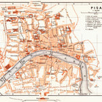 Waldin Pisa city map, 1908 digital map