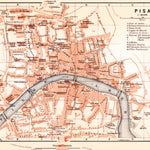 Waldin Pisa city map, 1913 digital map