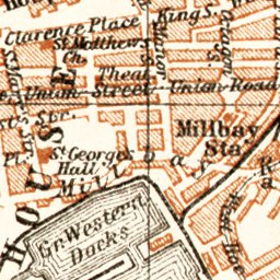 Waldin Plymouth city map, 1906 digital map