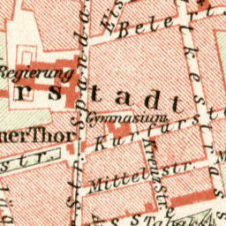 Waldin Potsdam and environs map, 1906 digital map