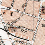 Waldin Poznań (Posen) city map, 1911 digital map